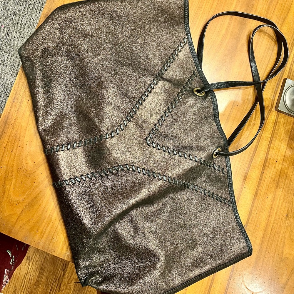 Yves Saint Laurent Reversible leather Tote Bag